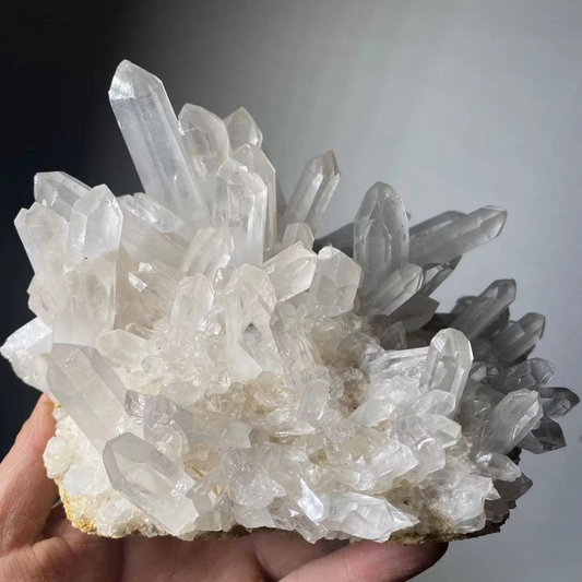 Clear Quartz Crystal Cluster