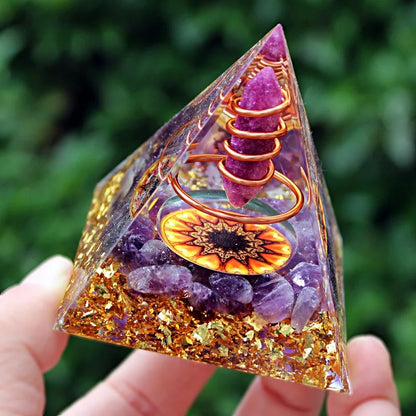 Amethyst Orgone Pyramid