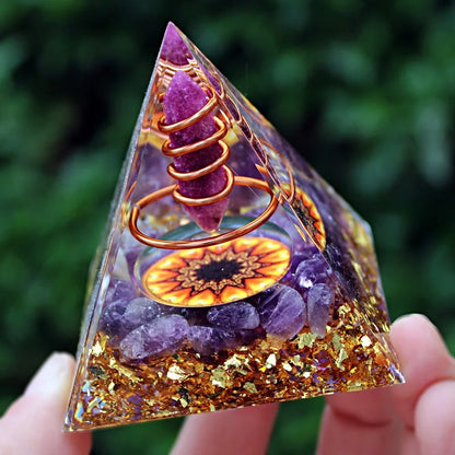 Amethyst Orgone Pyramid