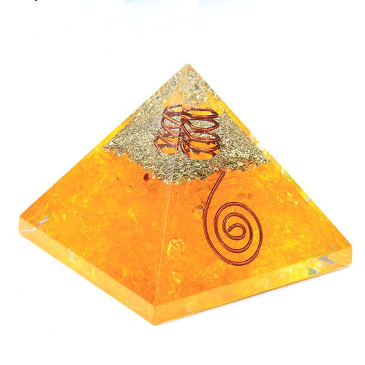 Citrine Orgone Pyramid