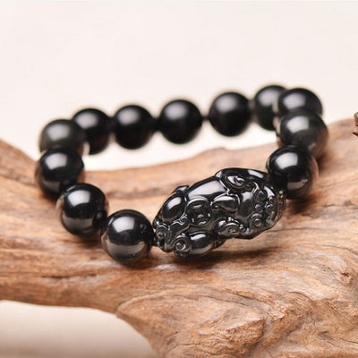 Pi Yao Obsidian Wealth Bracelet