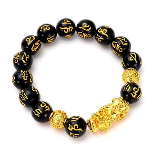 Feng Shui Obsidian Wealth Bracelet